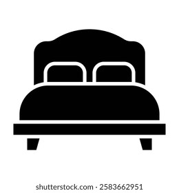 Bedroom Vector Glyph Icon Vector Design