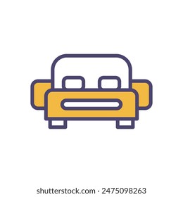 Bedroom vector icon design stock illustration