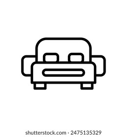 Bedroom vector icon design stock illustration