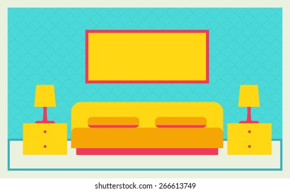 Bedroom Vector Illustration