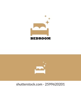 Bedroom vector Logo design template