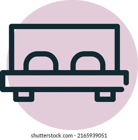 vector dormitorio para presentación de iconos de símbolo del sitio web