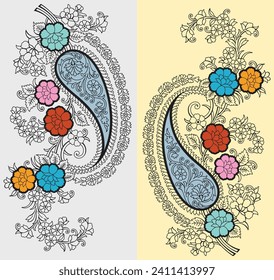 bedsheet design digital art use hand work and digital printing
