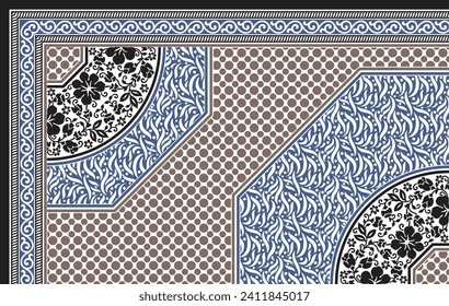bedsheet design digital art use hand work and digital printing