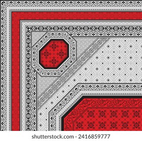 bedsheet design digital art use hand work and digital printing
