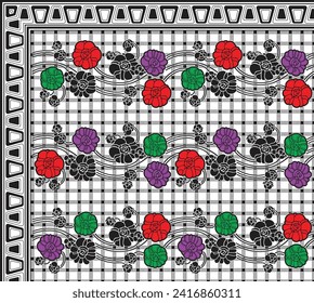 bedsheet design digital art use hand work and digital printing