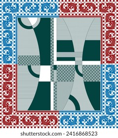bedsheet design digital art use hand work and digital printing