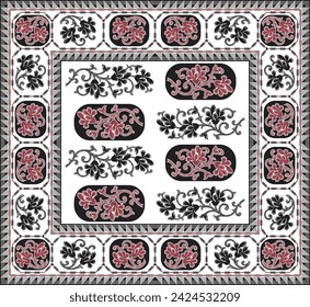 bedsheet design digital art use hand work and digital printing
