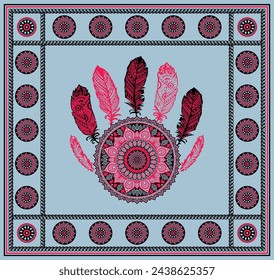 bedsheet design digital art use hand work and digital printing