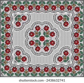 bedsheet design digital art use hand work and digital printing