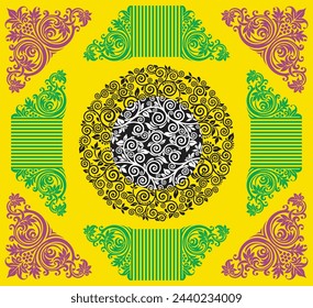 bedsheet design digital art use hand work and digital printing