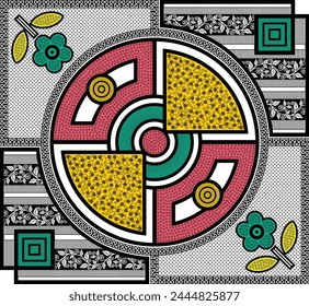 bedsheet design digital art use hand work and digital printing