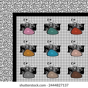 Bedsheet Design Digitale Kunst Verwenden Sie Handarbeit und Digitaldruck