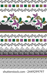 bedsheet design digital art use hand work and digital printing