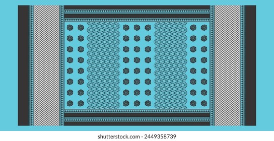 Bedsheet Design Digitale Kunst Verwenden Sie Handarbeit und Digitaldruck