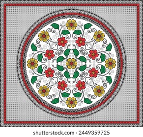 bedsheet design digital art use hand work and digital printing