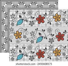bedsheet design digital art use hand work and digital printing
