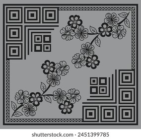 Bedsheet Design Digitale Kunst Verwenden Sie Handarbeit und Digitaldruck