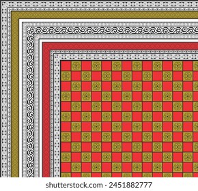 Bedsheet Design Digitale Kunst Verwenden Sie Handarbeit und Digitaldruck