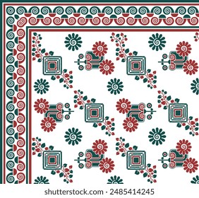 bedsheet design digital art use hand work and digital printing
