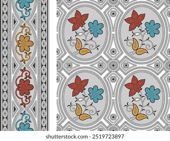 Diseño de la hoja de cama Arte digital Uso Trabajo de mano e impresión digital
