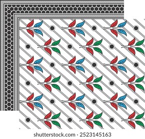 Diseño de la hoja de cama Arte digital Uso Trabajo de mano e impresión digital