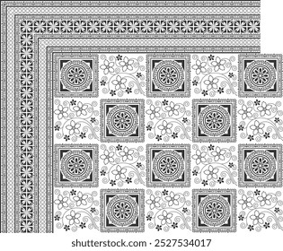 bedsheet design digital art use hand work and digital printing