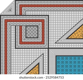 Diseño de la hoja de cama Arte digital Uso Trabajo de mano e impresión digital