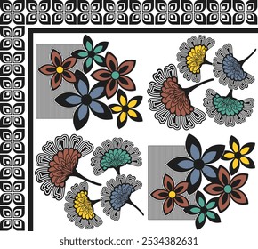 Diseño de la hoja de cama Arte digital Uso Trabajo de mano e impresión digital
