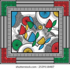 bedsheet design digital art use hand work and digital printing