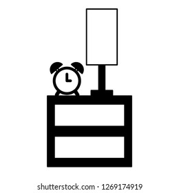 bedside clock alarm and lamp