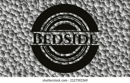 Darke Symbol auf dem Bett oder Emblem auf grauem Hintergrund. Vektorgrafik. Detaillierte Angaben. 