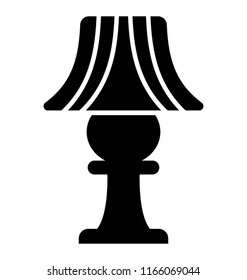 
Bedside electric lamp, table lamp icon image 
