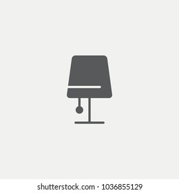 Bedside Lamp Flat Icon