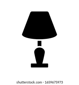 bedside lamp icon design vector template