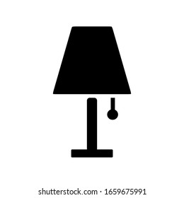 bedside lamp icon design vector template
