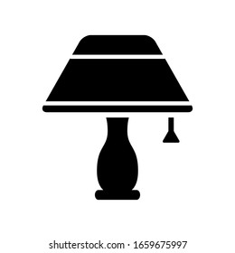 bedside lamp icon design vector template