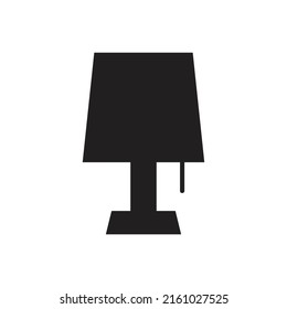 Bedside Lamp Icon Design. Vector Illustration