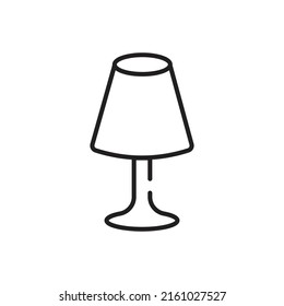 Bedside Lamp Icon Design. Vector Illustration