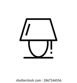 Bedside Lamp Icon, Eps 8