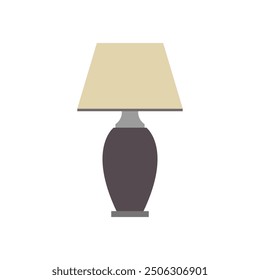 Nachttischlampe, Symbol auf Hintergrund