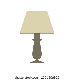 Bedside lamp icon illustrated on background