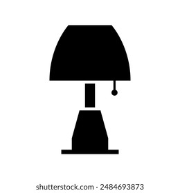 Bedside lamp icon illustrated in vector