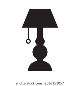 bedside lamp icon vector illustration design template
