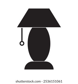 Plantilla de diseño de Ilustración vectorial de icono de lámpara de cabecera