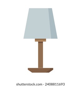 Bedside lamp illustrated on white background
