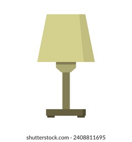 Nachttischlampe auf weißem Hintergrund