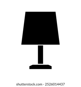 Bedside lamp illustrated in vector on background