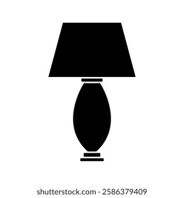 Bedside lamp illustrator in vector on white background