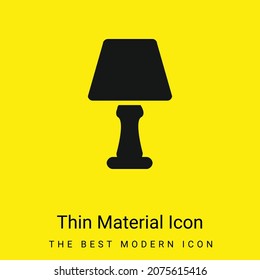 Bedside Lamp minimal bright yellow material icon